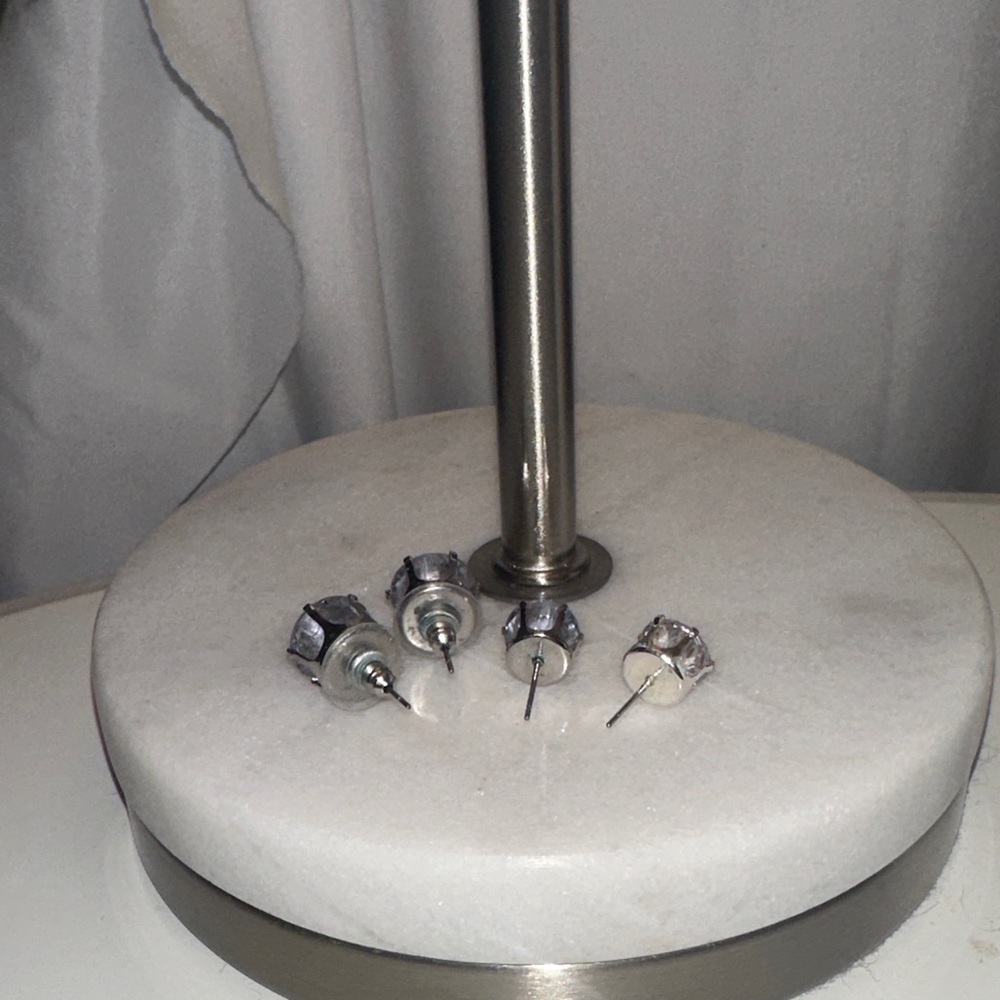 Vera Wang Cubic Zirconia Stud Earrings - Picture 9 of 14